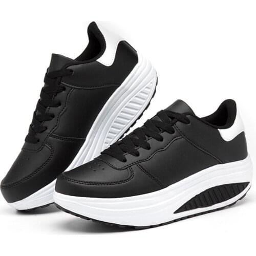 Womens sneakers fashion casual lace-up sports walking running shoes breathable platform womens shoes