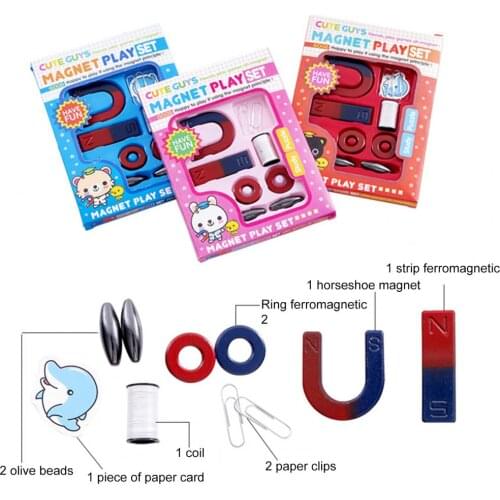 10Pcs/Set Education Magnet Toy Funny Easy-assembled Education Science Magnet Educational Toy Set for Kids