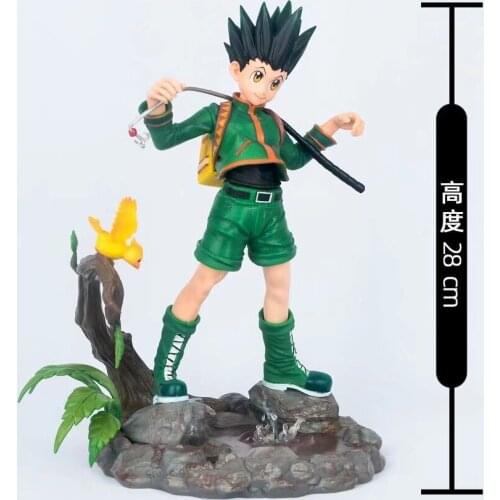 27cm Hunter x Hunter Anime Figure Gon Freecss & Killua Zoldyck Action Figure Gon Freecss Figure Killua Zoldyck Figurine Toys