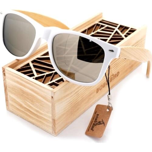 BOBO BIRD Handmade Polarized Sunglasses 2020 New Fashion Women Sunglass Bamboo Legs Colorful Eyewear Wood Box Gift Oculos De Sol