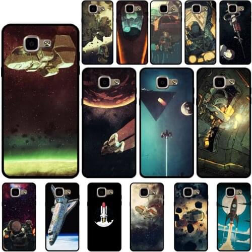 Yinuoda spaceship Phone Case for Samsung A6 A7 A8 A10 A20 A21 A30 A30s A31 A40 A50 A51 A52 A70 A71
