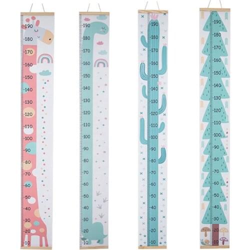 Kids Growth Size Chart Height Chart Baby Child Kids Height Ruler Measure Ruler Wall Sticker for Kids Room Home Decoration Hang