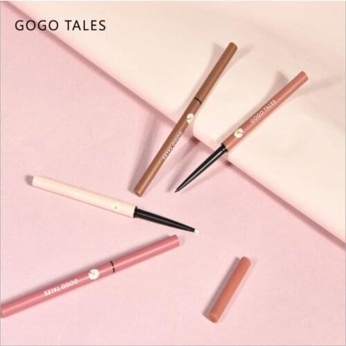 Gogotales Color Waterproof Eyeliner Pen No Blooming Extra Fine Pen White Red T1412
