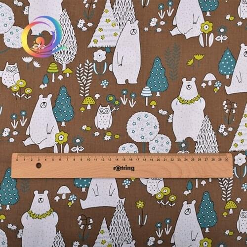 Haisen,Cartoon Printed Twill Cotton Fabric,DIY Quilting Sewing For Baby&Children Sheet,Pillow,Cushion,Toys Material,Half Meter