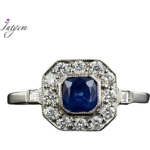 New Fashion Solid 925 Sterling Silver Exquisite Aquamarine Wedding Engagement Rings With Cubic Zirconia Stones Fine Jewelry Ring