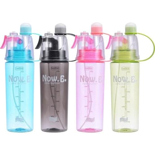 Creative Spray Sports Water Bottle Professional Sports Bottles for Outdoor Sports Running Gym Rociar Agua Deportes