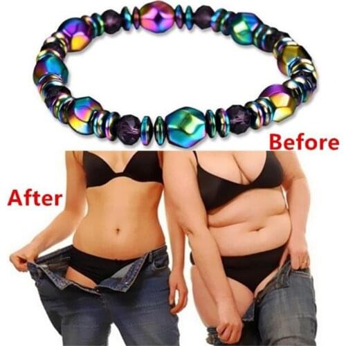 Hematite Magnetic Healthy Bracelet for Women Power Therapy Magnets Magnetite Weight Losing Bracelets Bangles Men Health Care