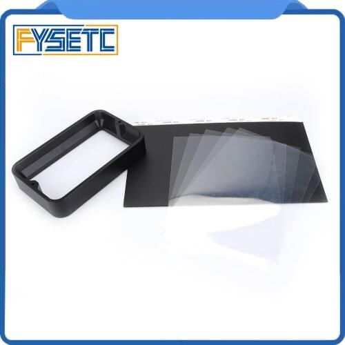 Material Rack Black 104*164*30mm For DLP SLA 3D Printer Anodized Aluminium Resin Vat Steel Ring Installed Metal With FEP Film