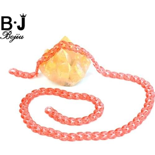 BOJIU Multifunction Chain Findings 1M Candy Color Links Resin Chains For DIY Choker Necklace Bag Accessories For Jewelry NK1063