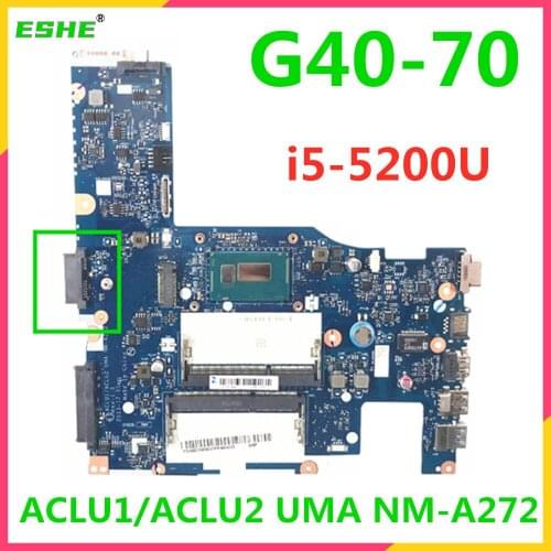 NM-A272 motherboard For Lenovo G40-70 Z40-70 notebook motherboard With i5-5200U DDR3 All functions fully Tested