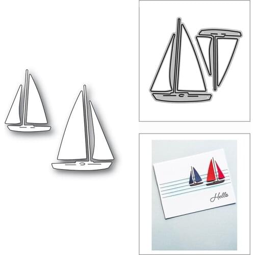 New 2021 Sailboats Ship Navigation Metal Cutting Dies for DIY Scrapbooking and Card Making Decorative Embossing Craft No Stamps