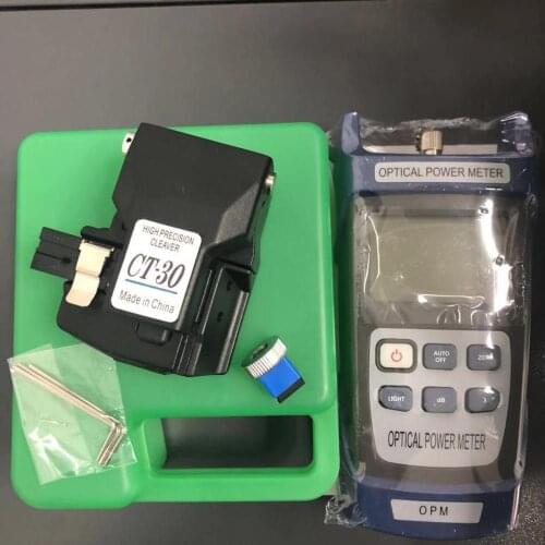 CT-30 Fiber cleaver CT-30 CT-30A Optical fiber cutting knife+KING-60S high-precision optical power meter -70 to+10dBm