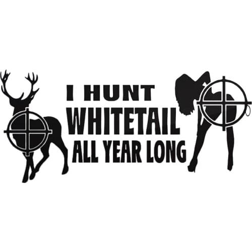 Hunting Buck of Decal Hunting Club Girl Sticker Hollow Sticker Hunter Window Car Vinyl Decal Funny Poster Motorcycle
