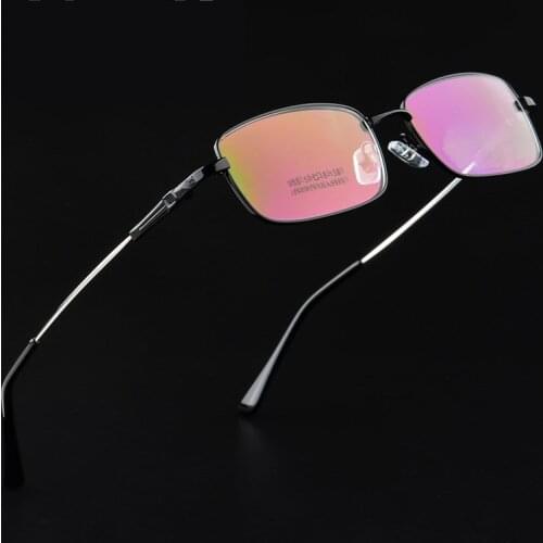 Retro Titanium Alloy Eyeglasses Frames Unisex Flexible Optical Frame Prescription Rxable Spectacle Glasses Presbyopia Frame