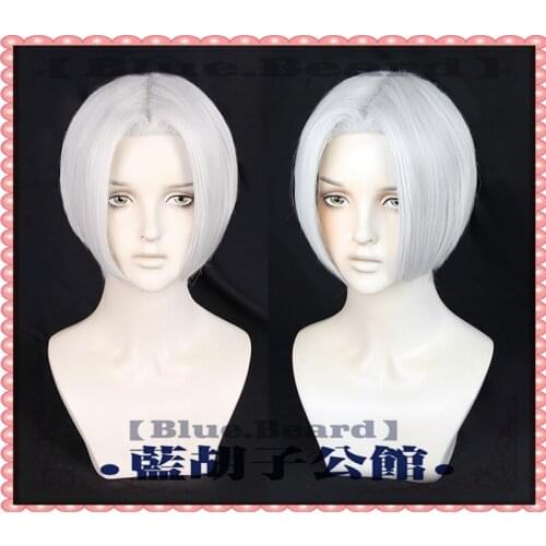 Anime Tokyo Revengers Sano Manjiro Cosplay Wig Mikey Black/White Short Hair Heat Resistant High Temperature
