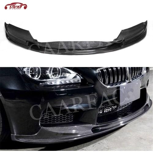 Carbon Fiber Material Front Bumper Lip Chin Spoiler FRP Prime Bumper Cover For BMW 6 Series F06 F12 F13 M6 2013-2018