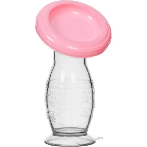 Suction cup breast pump manual high suction breast milk collector leaking milk milking device silicone breast collector