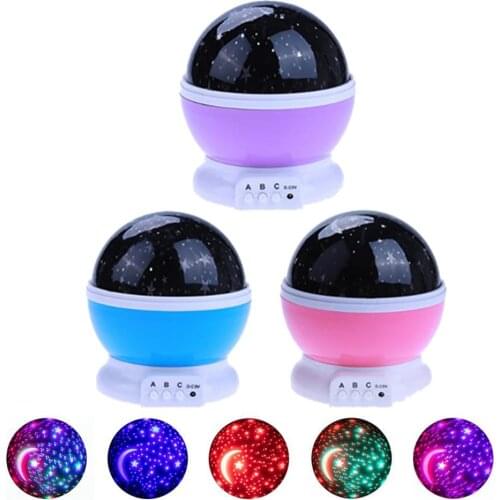 Stars Starry Sky LED Projector Moon Night Lamp Battery USB Bedroom Party Projection Lamp for Childrens Night Light Gift Pokemon