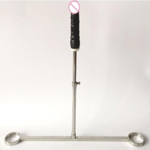 Stainless Steel Spreader Bar Open Leg Fixed Bondage Ankle Cuffs BDSM Restraints Torture Masturbator Dildos Adult Games Sex Toys