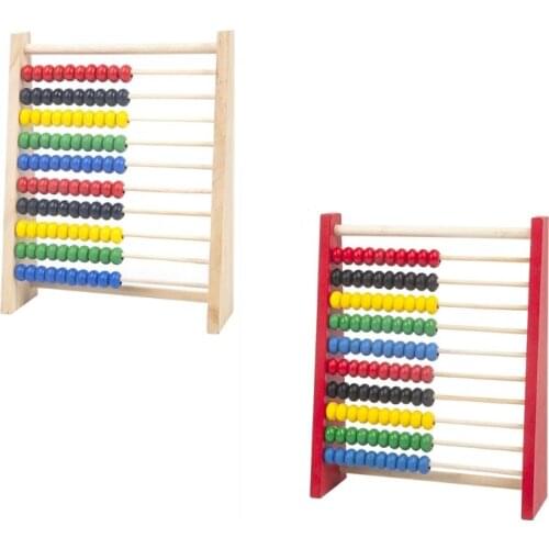N0HC Intelligence Development Wooden Abacus for Kids Mathematics for 3-6 Year Olds Wooden Childrens Educational Toys