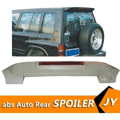 For Vitara Spoiler 2005-2011 Suzuki Vitara Spoiler Vetra with linght CK ABS plastic Material Car Rear Wing Color Rear Spoiler