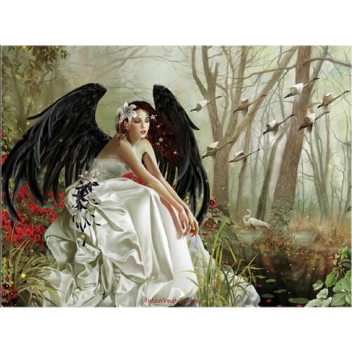 Embroidery Counted Cross Stitch Kits Needlework - Crafts 14 ct DMC Color DIY Arts Handmade Decor - Swan Song