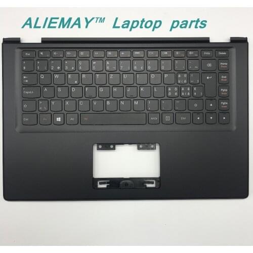 Laptop parts for LENOVO YOGA 2 13 Yoga2-13 BLACK Palmrest with Backlit Sweden SW1 Keyboard 90205189
