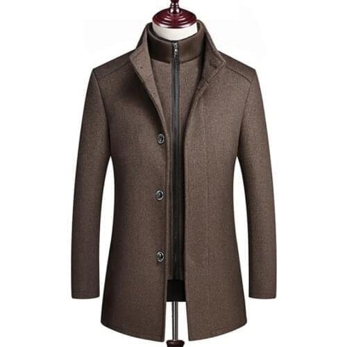 Winter Men Wool Jacket Slim Fit Thick Warm Coat With Adjustable Vest Male Woolen Jackets Mens Brand Clothing