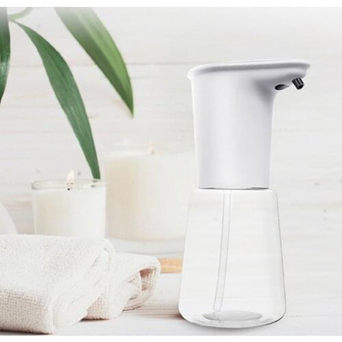 1Pcs Smart Alcohol Dispenser Automatic Hand Free Liquid Sensor Foam Sprayer Touch-less Dispenser Pump For Kitchen Bathroom 300ML