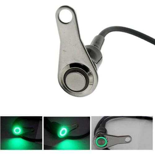 1pcs CNC Stainless Steel LED Motorcycle Switch ON-OFF Handlebar Adjustable Mount Waterproof Switches Button DC12V Fog Light