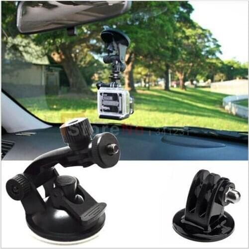 2 in 1 Suction cup with tripod mount Adapter for Gopro HD Hero 3+ 4 3 2 1 Camera Gopro Accessories