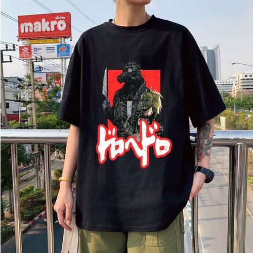 2021 New Arrival Dorohedoro Oversized Unisex All-match Print Breathable Fashion Casual Short Sleeve Cartoon T Shirt Harajuku