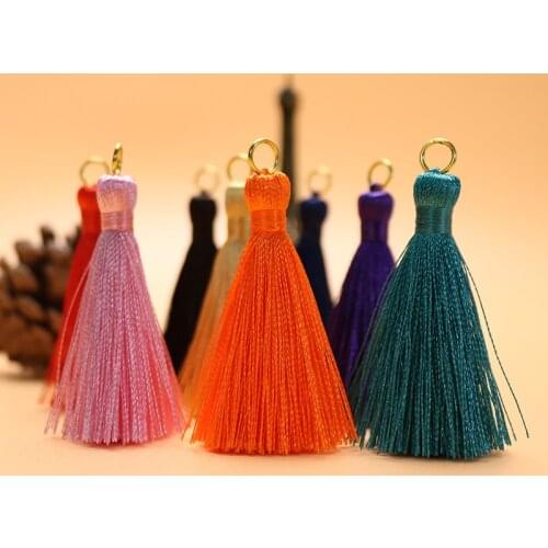 5pcs Anti-wrinkle Vertical Polyester Tassel Fringe Handmade DIY Brush Sewing Accessories Trim Pendant for Curtains Home Decor