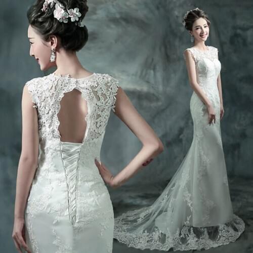 AIJINGYU Wedding Dresss Modest Gowns Corset Tulle Bridal Cheap Real Photo Gown Plus Size Dresses