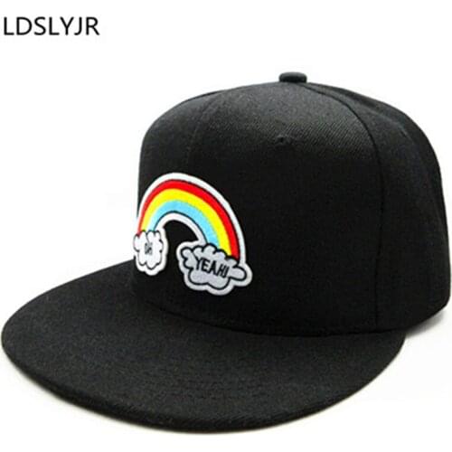 Cartoon rainbow embroidery Baseball Cap hip-hop cap Adjustable Snapback Hats for men and women 16