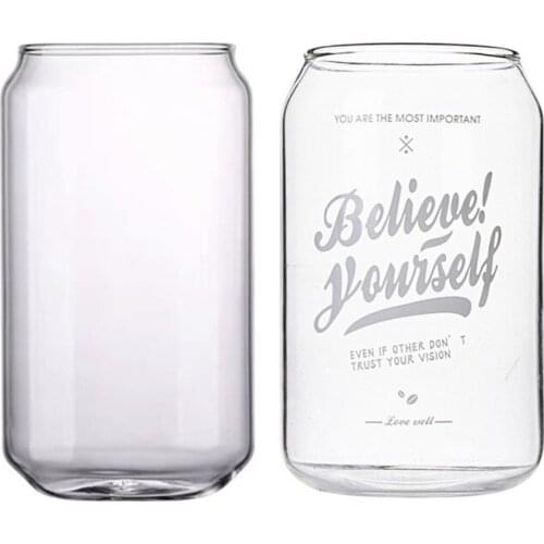 Large Beer Glasses,20 Oz Can Shaped Beer Glasses Elegant Shaped Drinking Glasses Cup