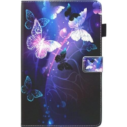 PU Leather Case For Samsung Galaxy Tab A 10.1 2016 T580 SM-T585 T580N Cover Funda Tablet Fashion Cartoon Cat Dog Print Shell