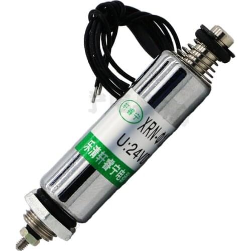 DC cylindrical small electromagnet solenoid push-pull type XRN-12X36TL 20W Stroke 6mm suction 50g holding force 120g DC 12V 24V