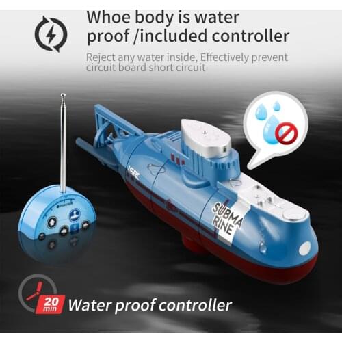 Kid Toy Mini RC Submarine Waterproof Swim Simulation Electric Remote Control Watercraft Model Gift for Kids