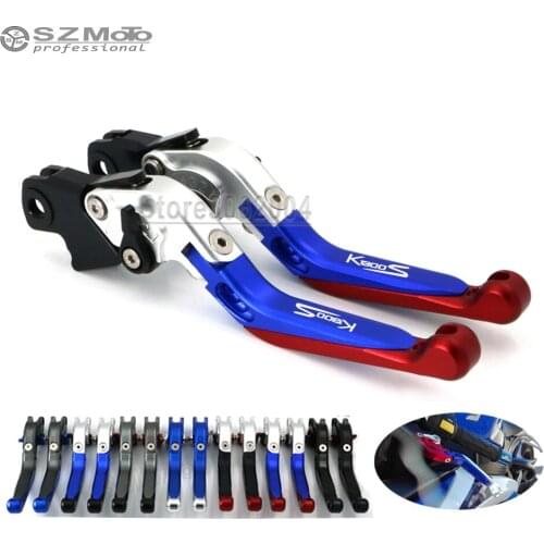 For BMW K1300S K1300 S 2008-2015 2014 Motorcycle Accessories Folding Extendable Adjustable Brakes Clutch Levers With LOGO CNC