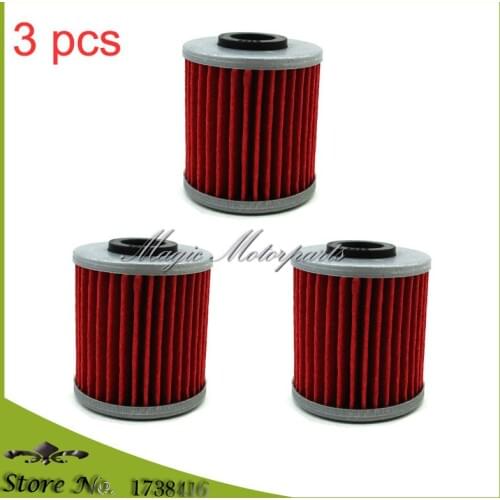 3 pcs Oil Filters For Kawasaki KX250F KX250 Suzuki rmz 250 450 EVO 300 250 4 Stroke