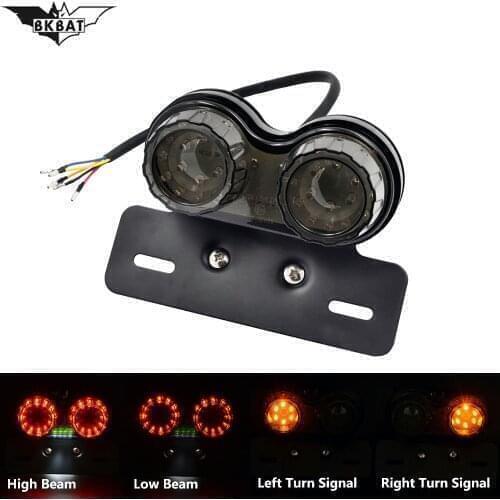 Motorcycle steering indicator brake light off-road vehicle retro tail light FOR Yamaha r1 r3 r6 mt 01 03 07 09