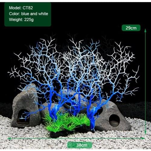 Artificial Coral Ornaments Fish Tank Sea Willow Iron Tree Decor Accessories Mediterranean Aquarium Landscaping Simulation Decor