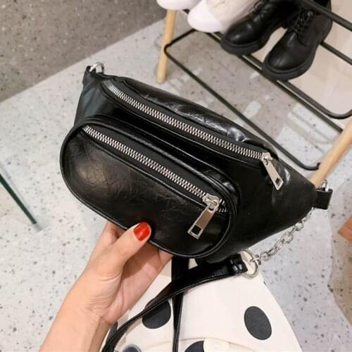 Leather Women Chest Bags 2021 Fashion Crossbody Bag Belt Phone Pouch Designer Girl Travel Hip Waist Pack Clutches Purse