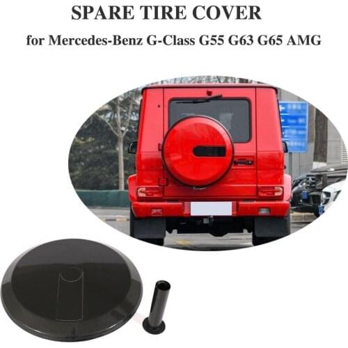 Car Spare Tire Cover for Mercedes Benz W463 G55 G65 G63 BODY KIT 08 - 14 G Class G500 Carbon Fiber