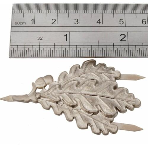 WW2 GERMAN ARMY SNIPER OAK LEAF METAL CAP BADGE CLASSICAL REPRO MILITARY GIFT military Store