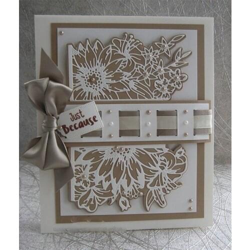 Floor Border Shape Metal Cutting Dies Stencil Scrapbook Album Embossing For Gift Card Making Handcrafts Decor 2019