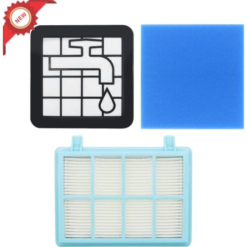 Washable Motor Foam Filter kit For Philips Power Pro Compact FC9331/09 FC9332/09 FC8010/01 Vacuum Cleaner Parts FC8010