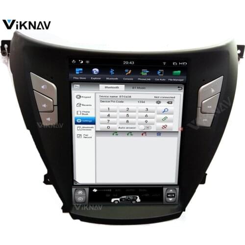 10.4 inch HD Screen Android System Multimedia DVD Player Car GPS Navigator for-hyundai elantra 2012-2016