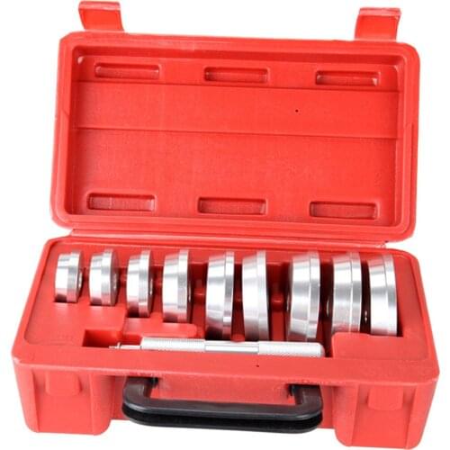 10 Pcs Bushing Bearing Race Seal Driver Push Press Tool Set Removal Installation Repair Tools Kit